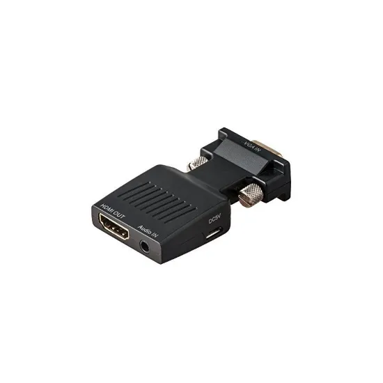 Adapter-konvertor VGA (M) - HDMI (Ž) plug in