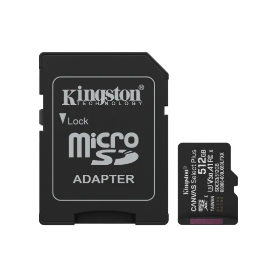 Memorijska kartica U3 V30 A1 SDXC 512GB Canvas Select Plus G3 150R SDCS3/512GB + adapter