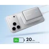 Nano 10000mAh, 45W, sa ugrađenim USB-C kablom na izvlačenje, Power Bank beli