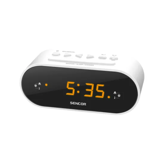 SRC 1100 W beli radio budilnik