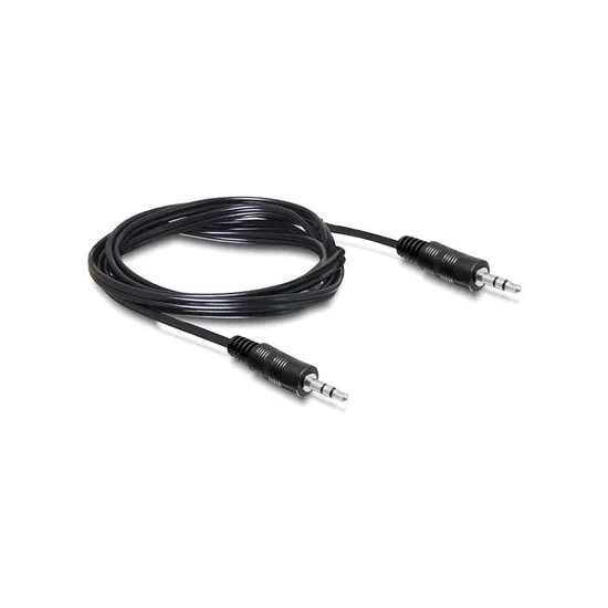 E-GREEN Kabl Audio 3.5mm stereo - 3.5mm stereo M/M 1.2 m crni