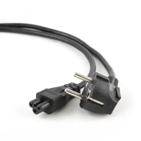 E-GREEN Kabl naponski za LAPTOP - djetelina 1.8m crni