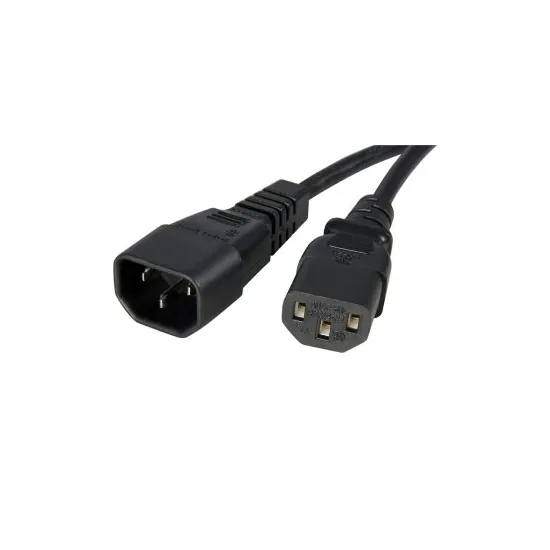 E-GREEN Kabl naponski C13 - C14 (UPS - PC) 1.8m crni