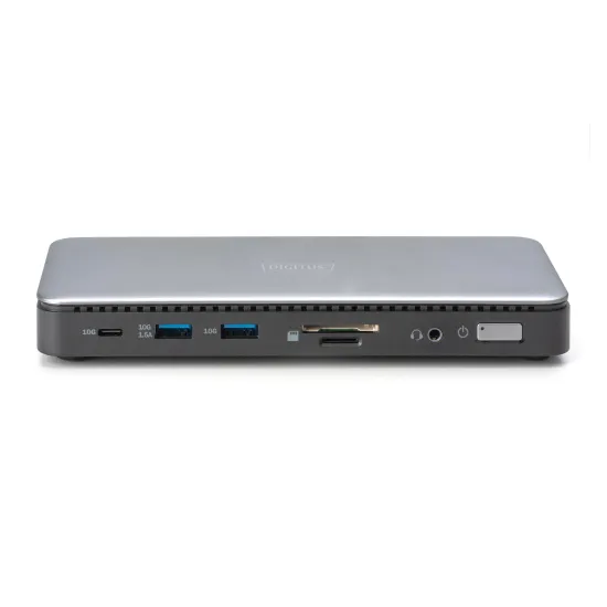 Digitus Dock 11-Port, 2x HDMI, DP, 2x USB-A, USB Type-C, RJ45, DC, Audio