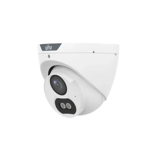 Uniview Kamera 5MP UAC-T125-AF28M-W Dome, ColorHunter White Light, objektiv 2.8 mm, IR/LED domet do 20 m, ugrađen mikrofon, DWDR