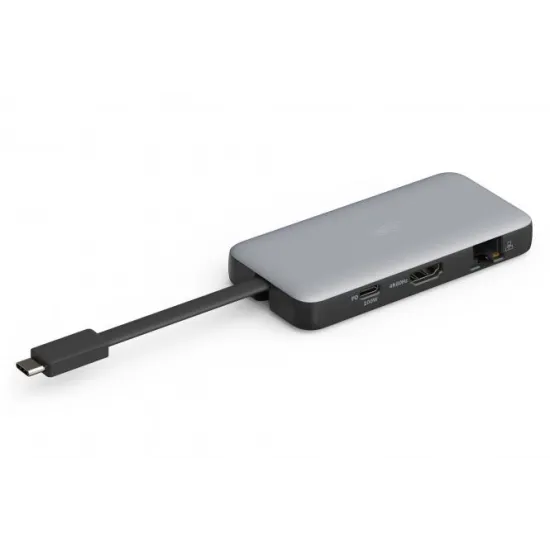 Digitus Hub Type-C - 7-Port, HDMI, 2x USB 3.2, Rj45, SD, MicroSD, PD