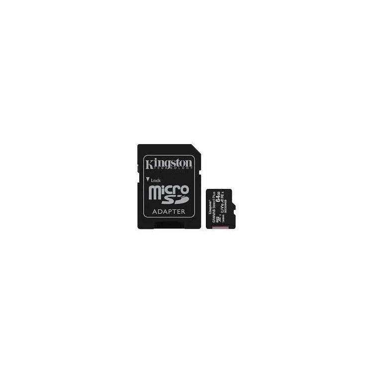 MEM SD MICRO 64GB Kingston Canvas Select Plus + Adapter SDCS3/64GB
