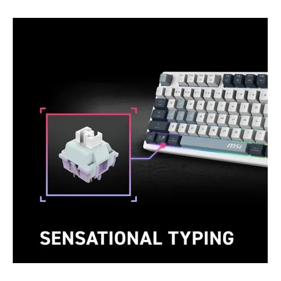 KB MSI FORGE GK600 TKL W SKY US