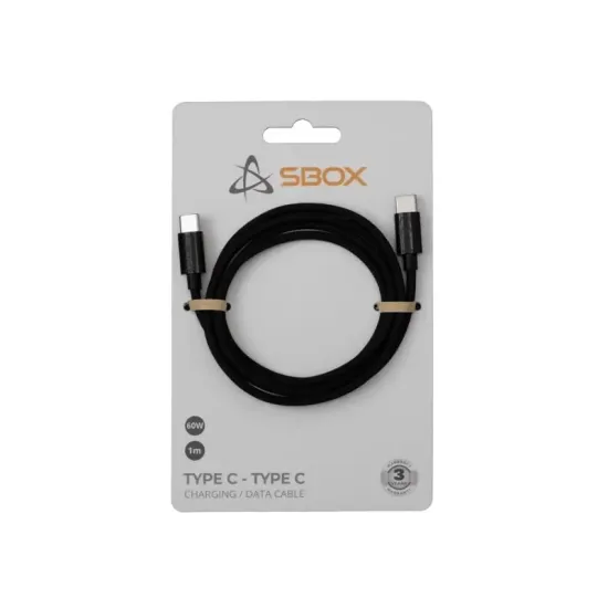 SBOX USB 3.0 TYPE C - TYPE C M/M 1M Crni 60W