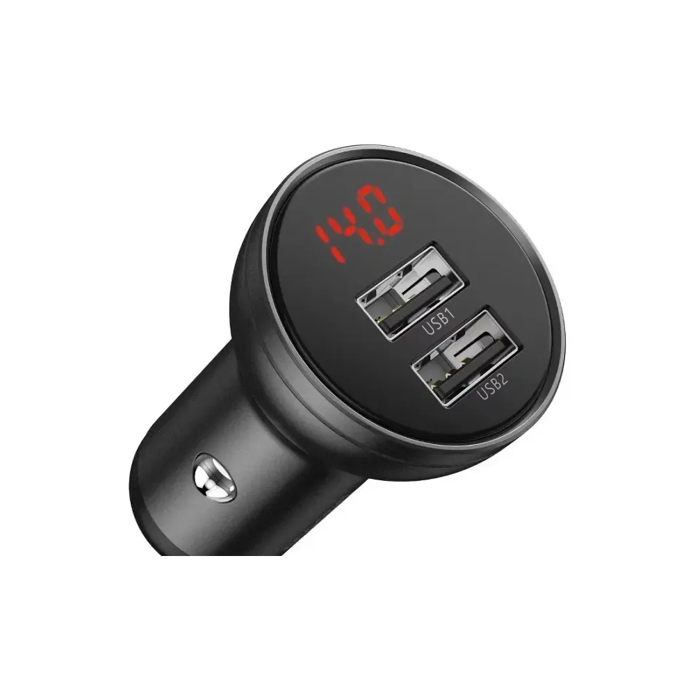 Baseus auto punjac USB 4.8A Car Charger 24W Grey