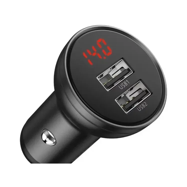 Baseus auto punjac USB 4.8A Car Charger 24W Grey