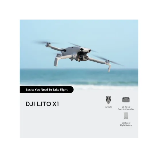 DJI Lito X1 (DJI RC-N3), 4K/60fps HDR Video, 48MP, 42GB Internal Storage