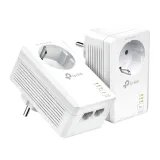 TP-LINK TL-PA7027P KIT AV1000 2-Port Gigabit Passthrough Powerline Starter Kit