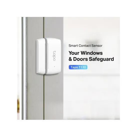 TP-LINK TAPO T110 Smart Contact Sensor, Window/Door Safeguard, Instant App Notification