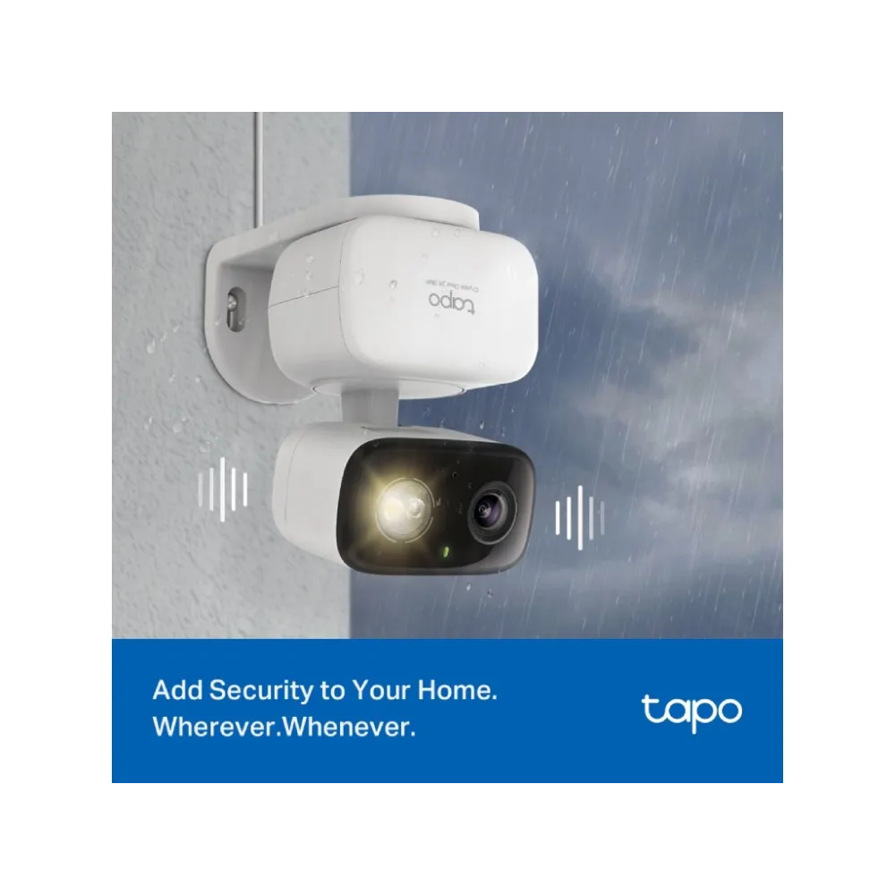 TP-LINK TAPO C216 2K 3MP Indoor/Outdoor Home Security Wi-Fi Camera,Pan and Tilt, Sound & Light Alarm