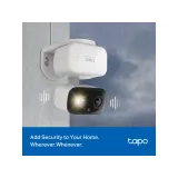 TP-LINK TAPO C216 2K 3MP Indoor/Outdoor Home Security Wi-Fi Camera,Pan and Tilt, Sound & Light Alarm