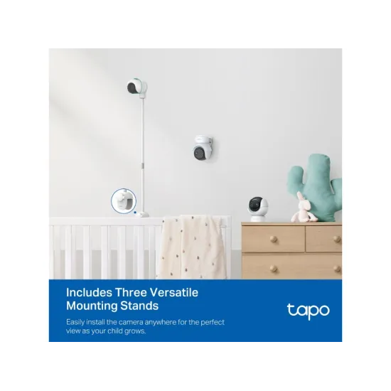 TP-LINK TAPO C840 Pan/Tilt Smart AI Baby Monitor 4MP + 2MP 1080p Dual Lens Live View