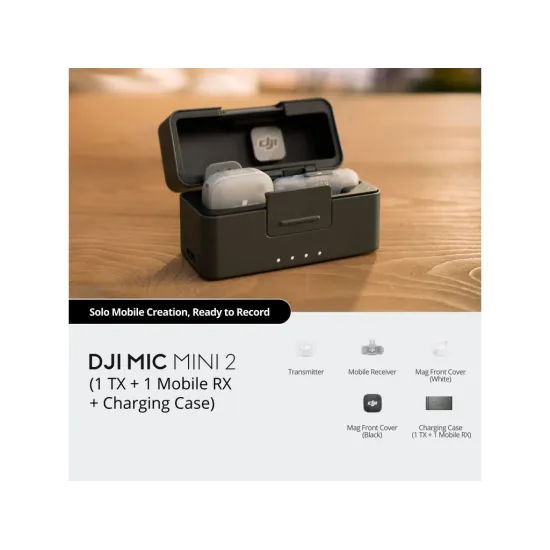 DJI Mic Mini 2 (1TX + 1 Mobile RX + Charging Case)
