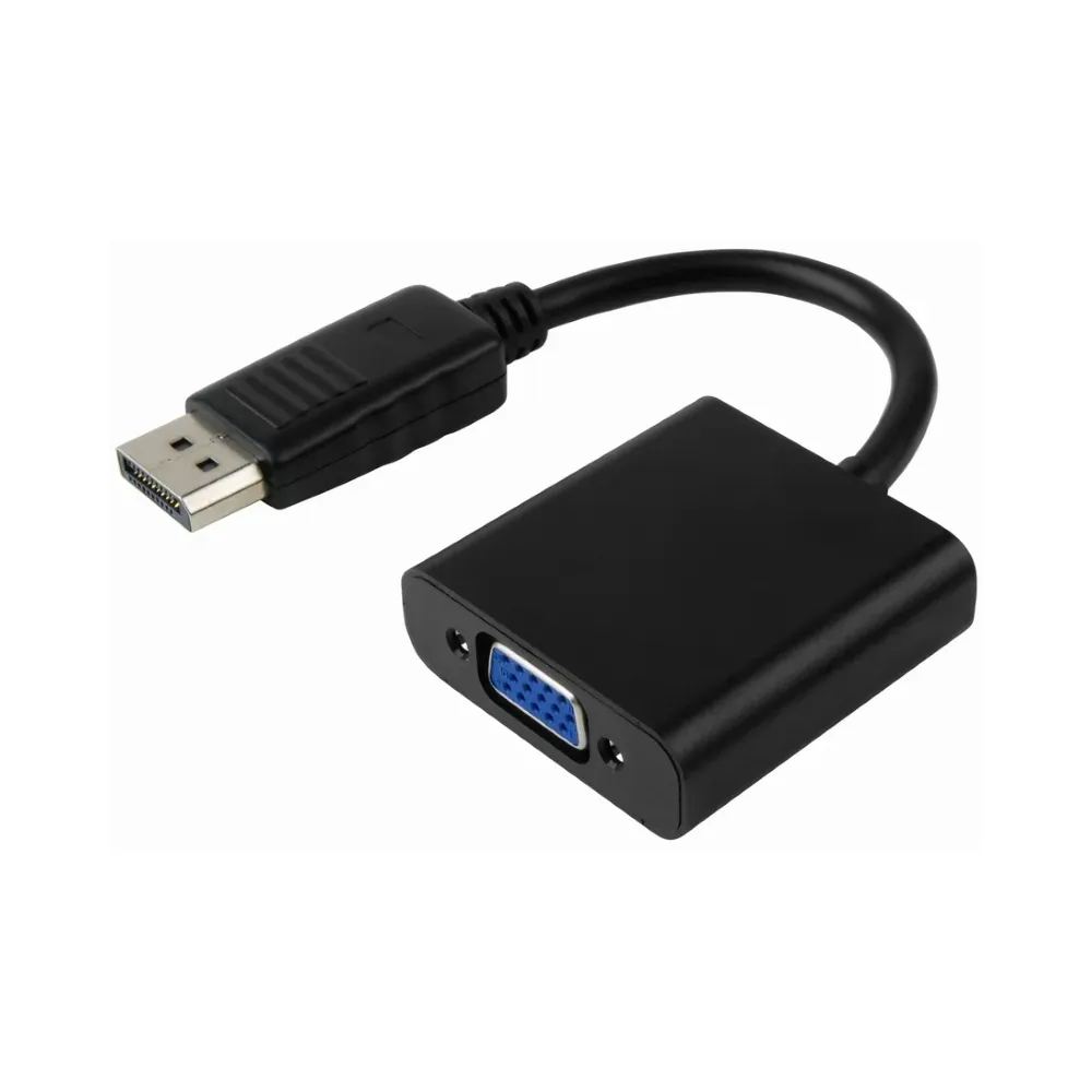 Adapter DisplayPort (M) - VGA D-sub (F) crni