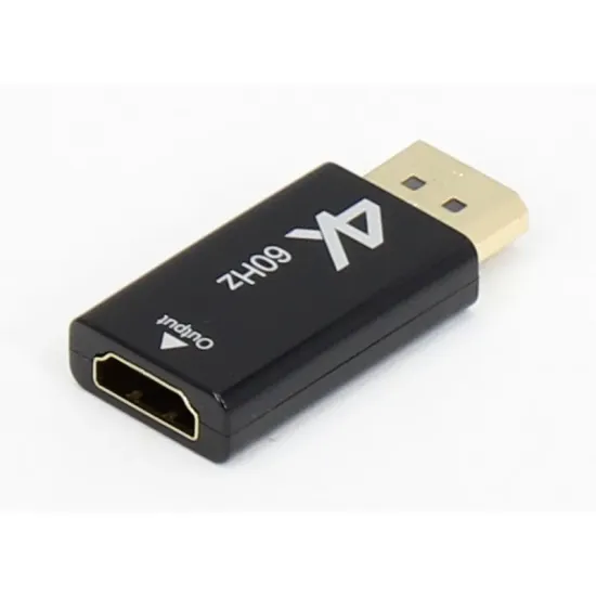 Adapter DisplayPort 1.4 (M) - HDMI 2.0 (F) crni