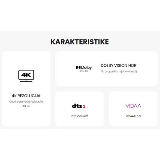 43 inča 43A6BG LED 4K UHD Smart TV outlet