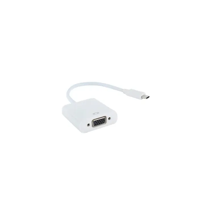 Adapter USB 3.1 tip C (M) - VGA (F) beli