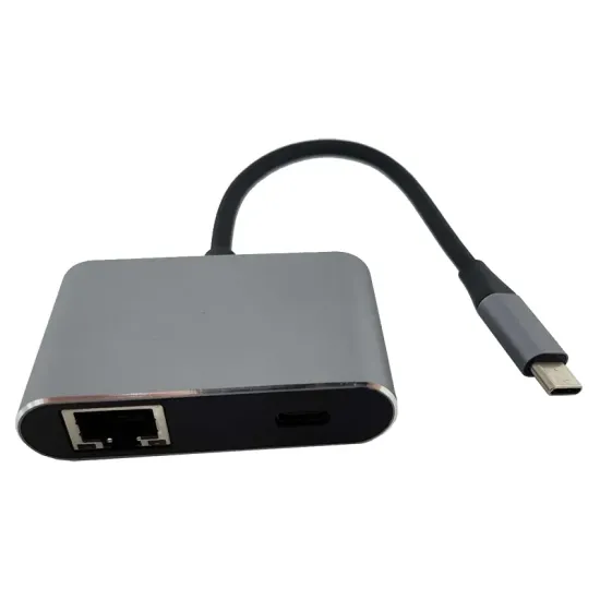 Adapter-konvertor TIP C na 2xUSB 3.0+TIP C+RJ45