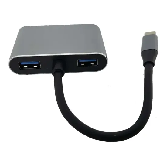 Adapter-konvertor TIP C na 2xUSB 3.0+TIP C+RJ45
