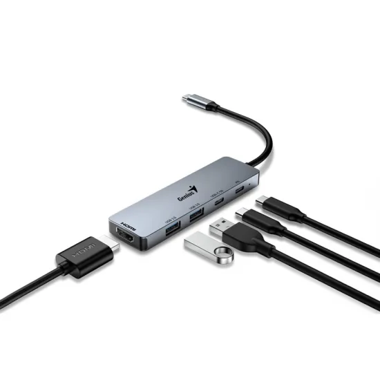 UH-500 5-in-1 USB Hub srebrni
