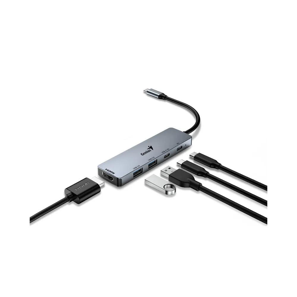 UH-500 5-in-1 USB Hub srebrni