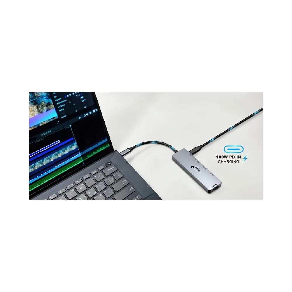 UH-500 5-in-1 USB Hub srebrni