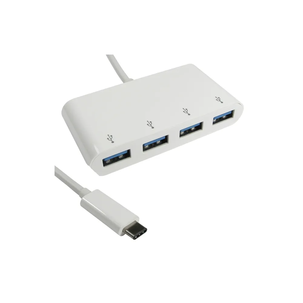 USB 3.1 tip C HUB 4port beli