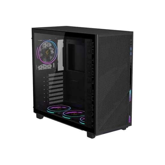 GIGABYTE AORUS C400 Gaming ATX Tower Case, Pre-installed 4 ARGB PWM fans, USB 3.0 x2, 40L, Black