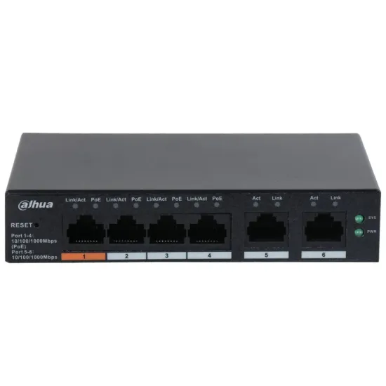 CS4006-4GT-60 6-Port Cloud Managed Desktop Gigabit Switch with 4-Port PoE