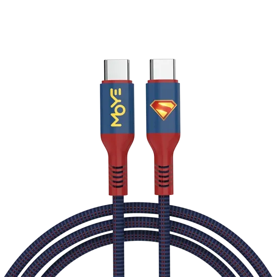 Moye USB-C to USB-C Kabal za punjenje 1m Superman WB.