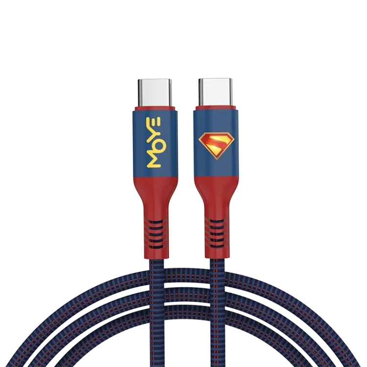 Moye USB-C to USB-C Kabal za punjenje 1m Superman WB.