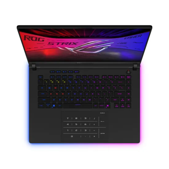 ROG Strix SCAR 16 G635LW-RW105X (16 inča 2.5K, Ultra 9 275HX, 64GB, SSD 2TB + 2TB, GeForce RTX 5080, Win11 Pro) laptop + ROG ran