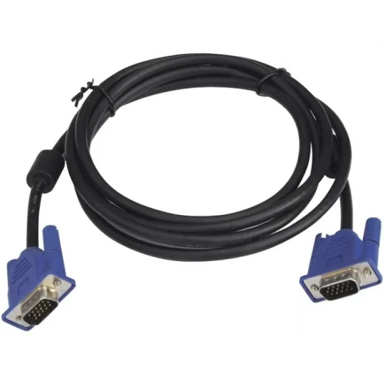 E-GREEN Kabl VGA D-sub M/M 3m HQ sa feritima crni