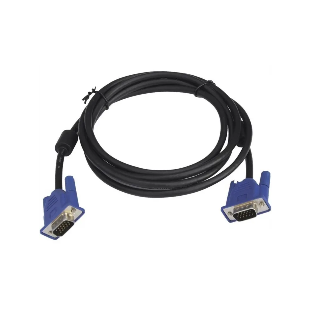 E-GREEN Kabl VGA D-sub M/M 3m HQ sa feritima crni