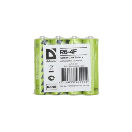 Defender Technology Carbon Zink AA baterije, 4 pcs.
