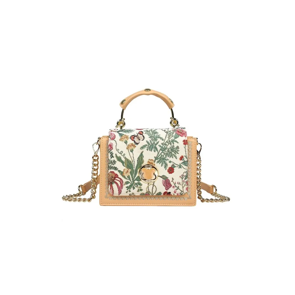 H-495 FLORAL SUMMER BEIGE Torba