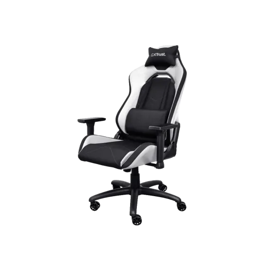 TRUST GXT 714W RUYA Comfortable Gaming Chair, Gas lift class 4, Max. weight 150 kg, WHITE