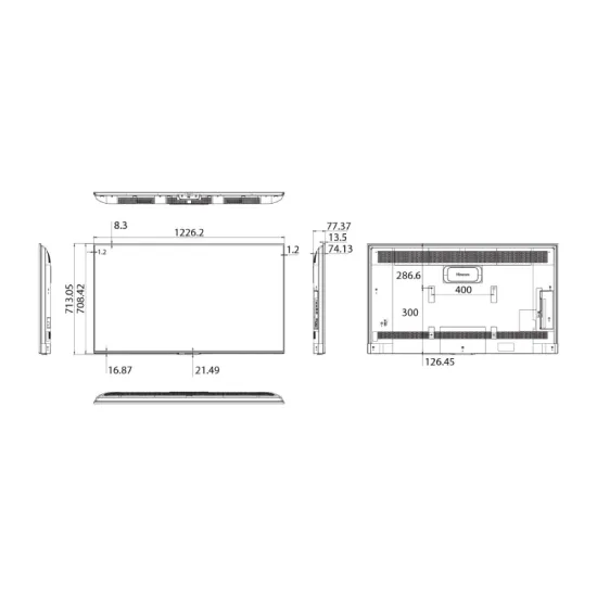 55 inča 55DP30FE 4K UHD 350 nita Digital Signage Display - 16/7 Operation