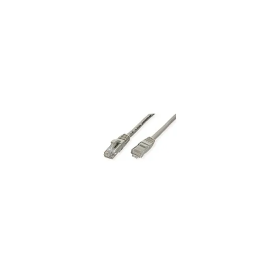 VALUE Cat.6 (Class E) UTP kabl, U/UTP, halogen-free, LS0H, 1.5m, sivi