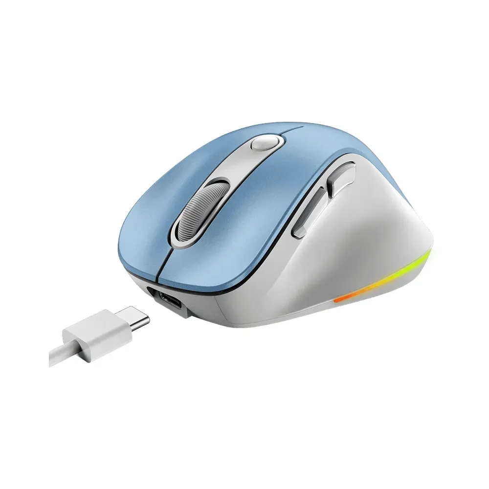 Ergo 9000S Pro Light Blue USB Bežični plavi miš