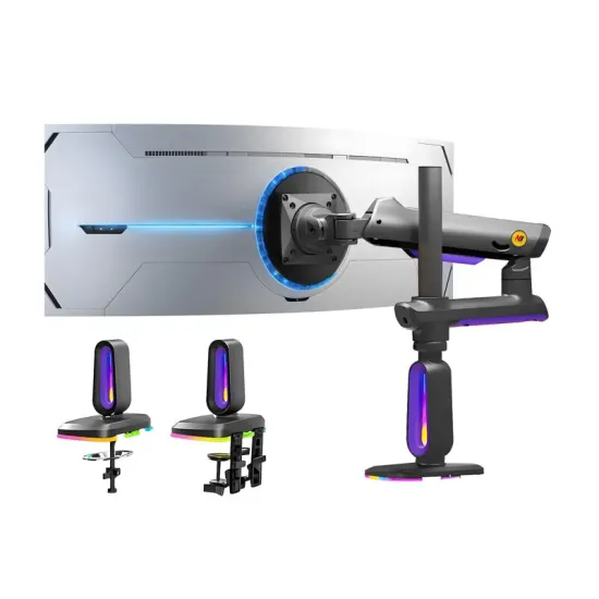 G80 Gaming stoni nosač za monitor mat crni