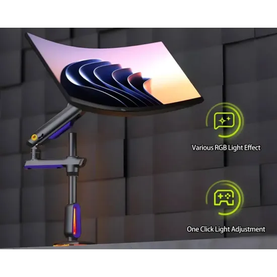 G80 Gaming stoni nosač za monitor mat crni