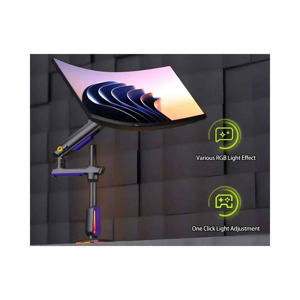 G80 Gaming stoni nosač za monitor mat crni