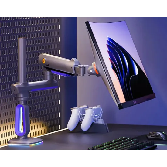 G80 Gaming stoni nosač za monitor mat crni