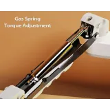 H180 stoni nosač za dva monitora beli 17-27 inča